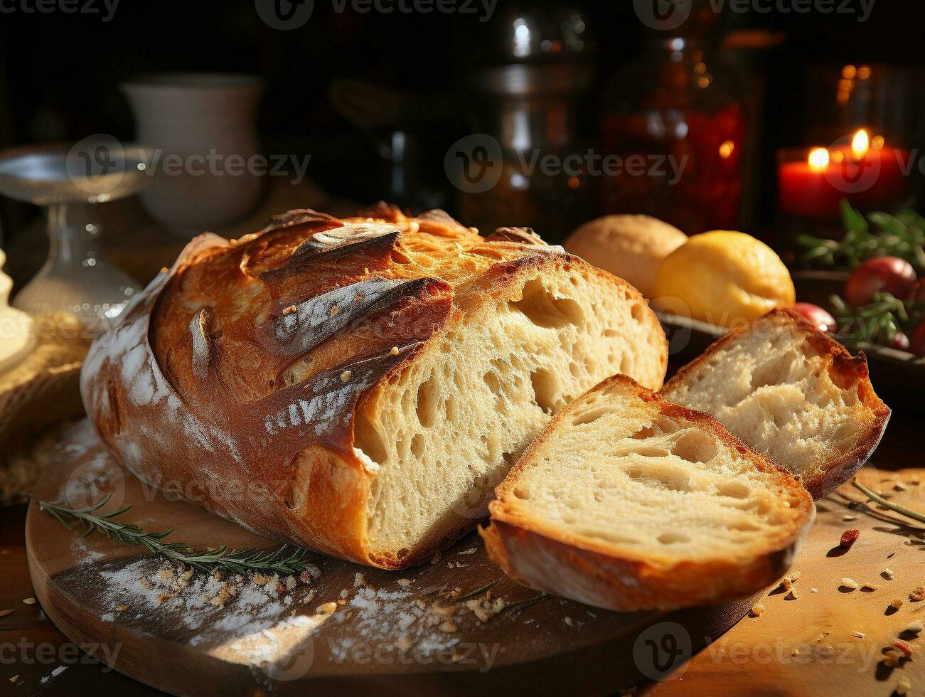 AI Generative Bakery pastery delicious bread photo