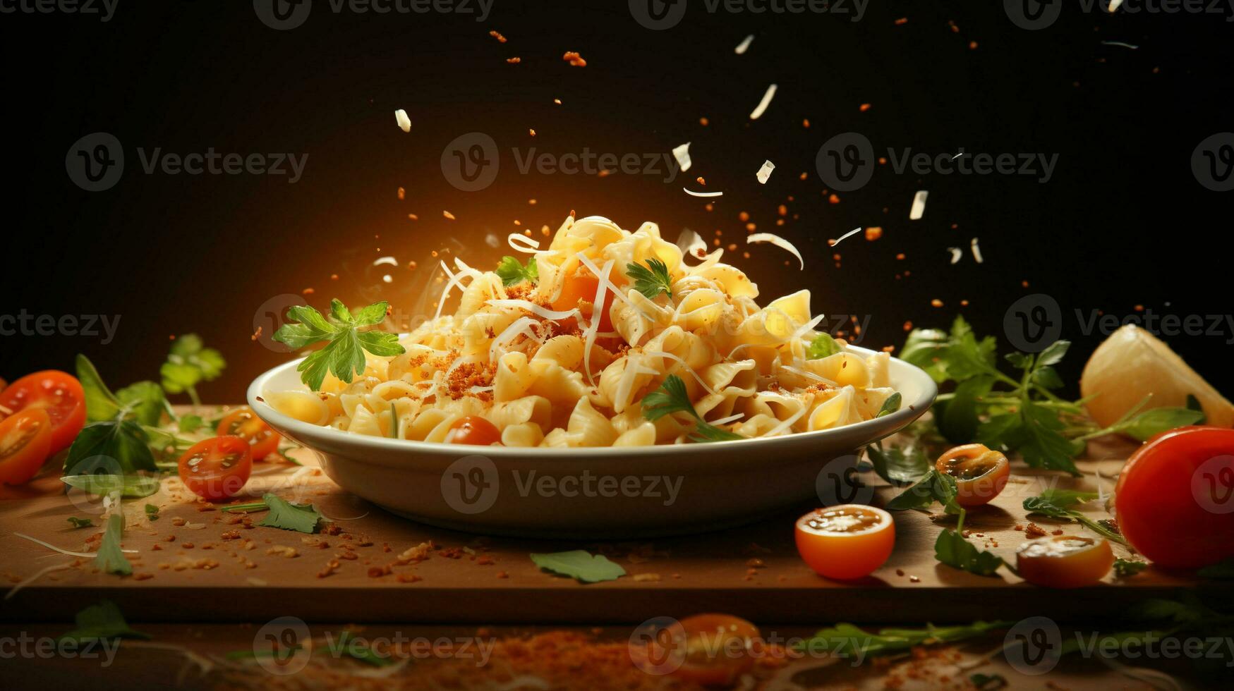 AI Generative Italian pasta dish food photo