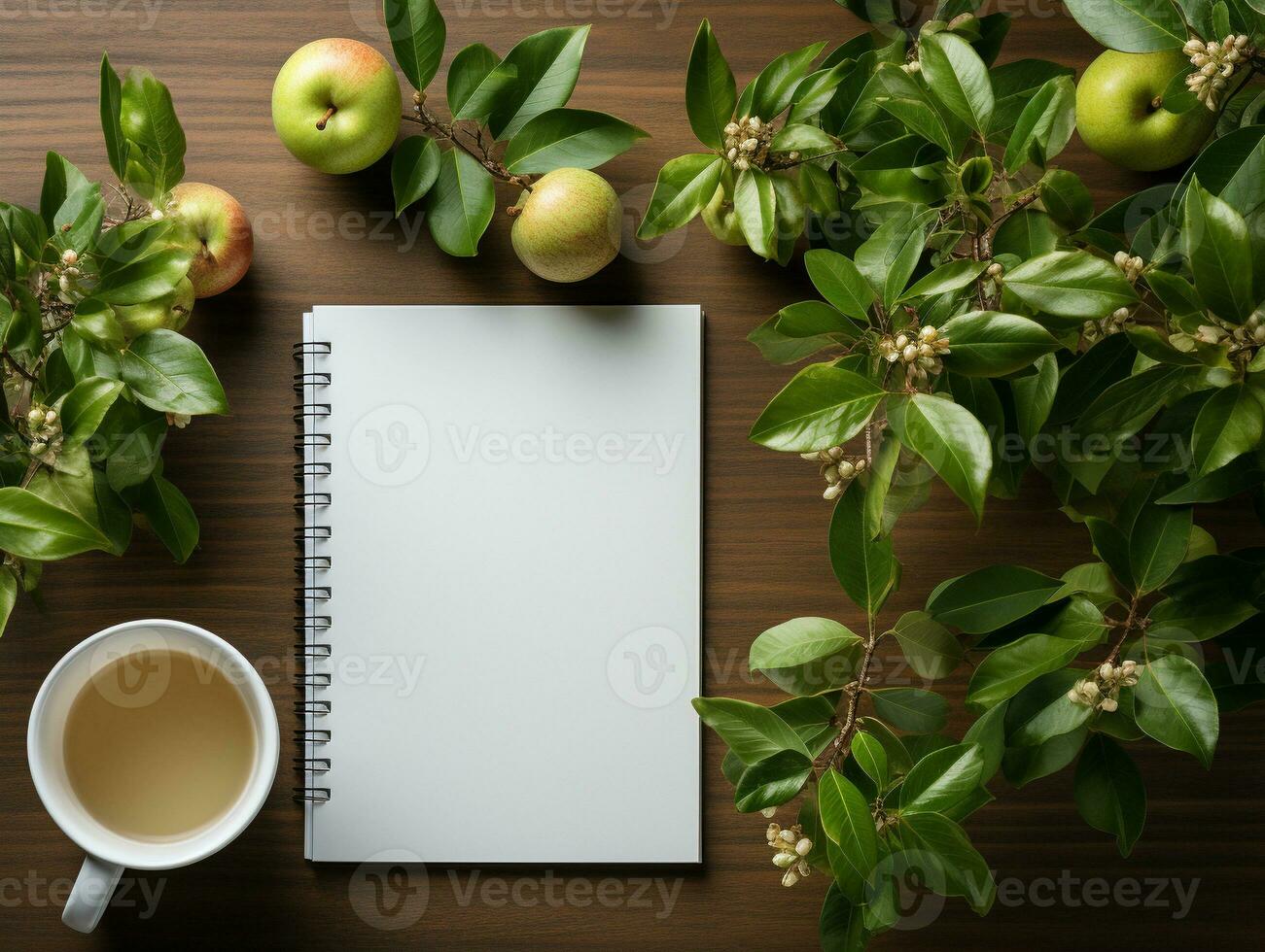 Ai Generated Desk photo with materials