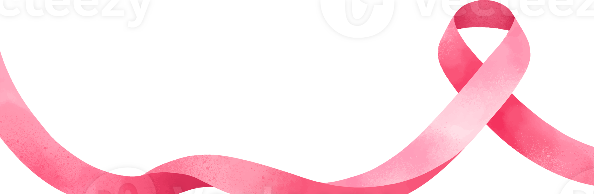 Pink breast cancer ribbon symbol border design, PNG file no background
