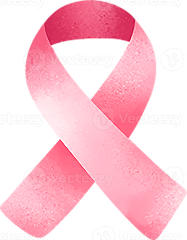 Pink breast cancer ribbon symbol, PNG file no background