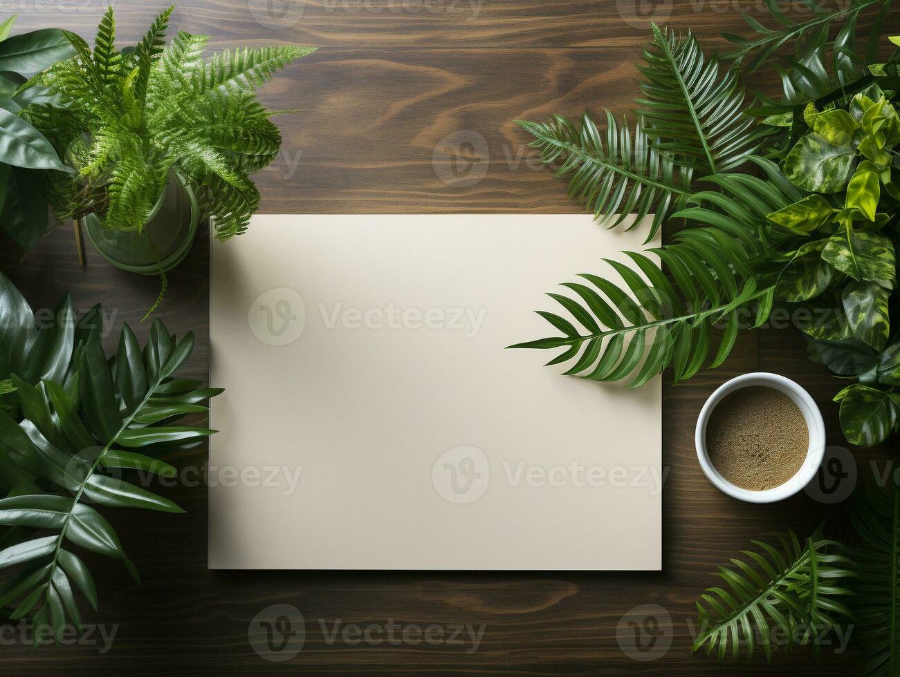 Ai Generated Desk photo with materials