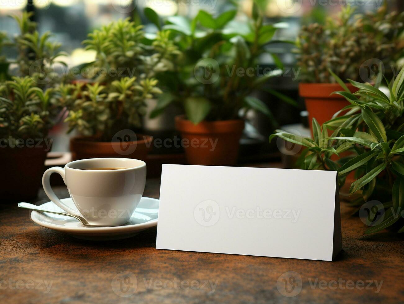 Ai Generated A blank business card photo