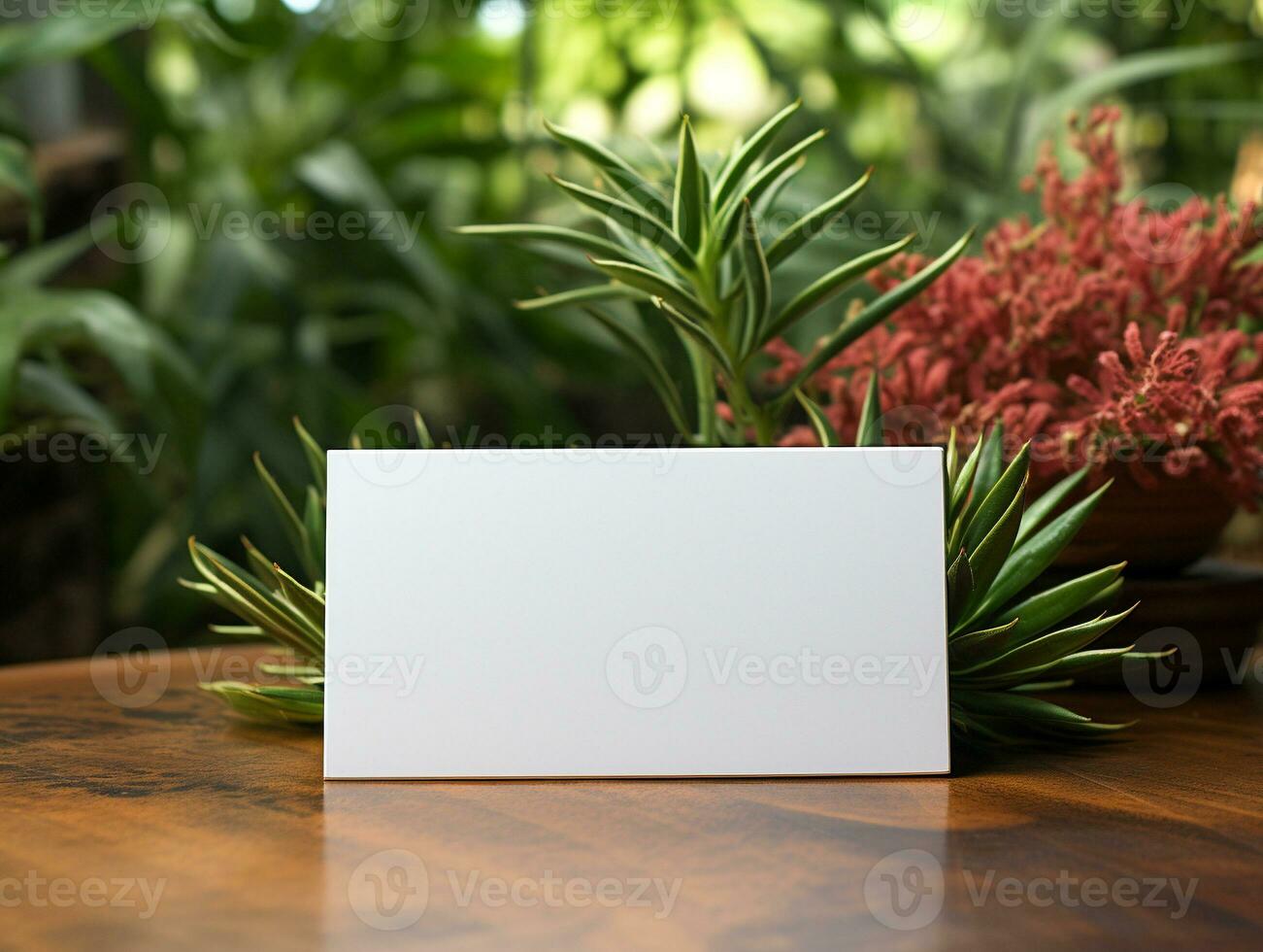 Ai Generated A blank business card photo