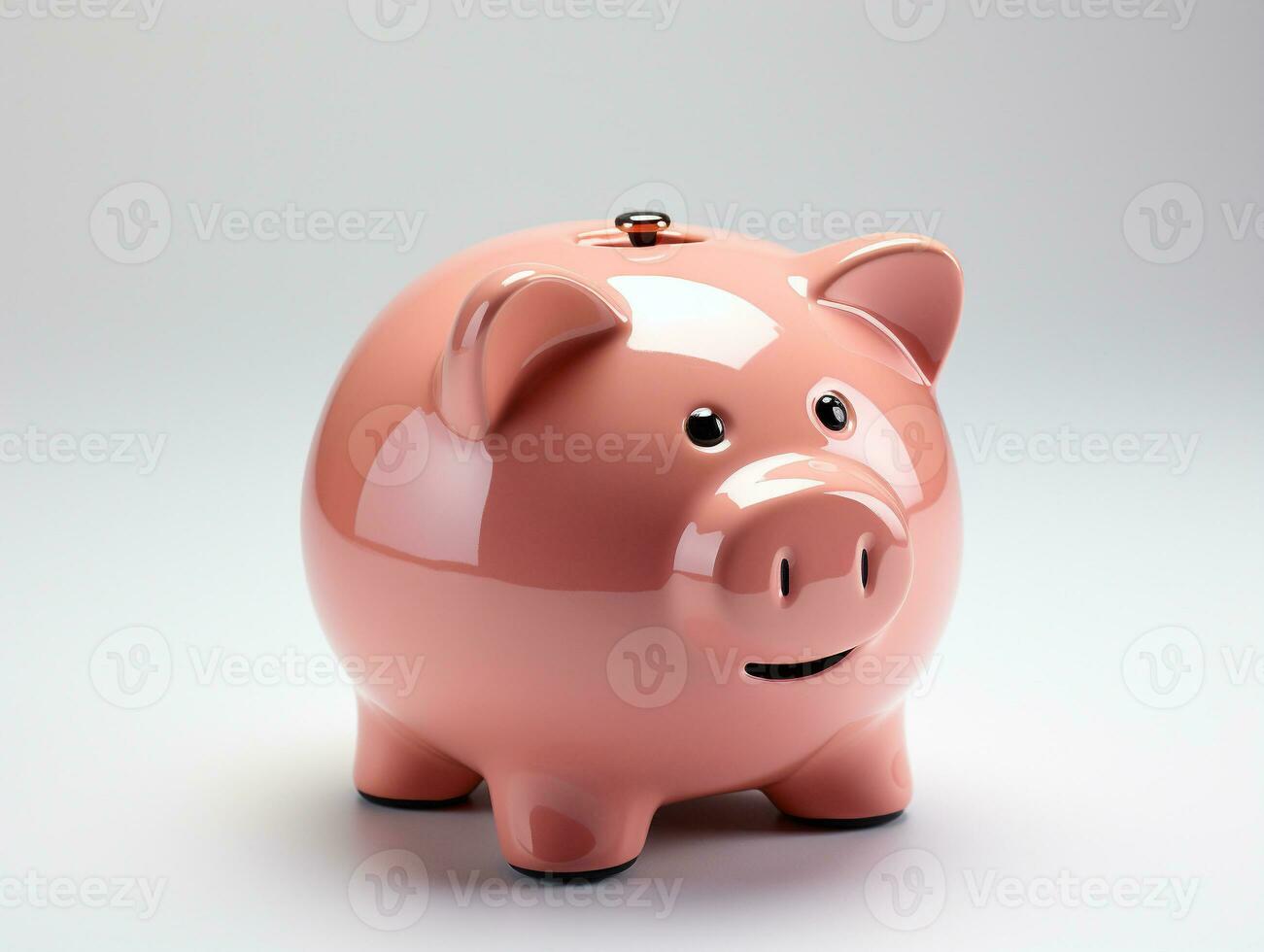 AI Generative isolated piggy bank photo