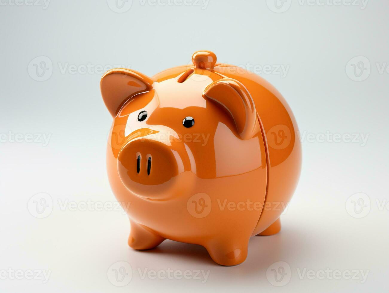 ai generativo aislado cerdito banco foto