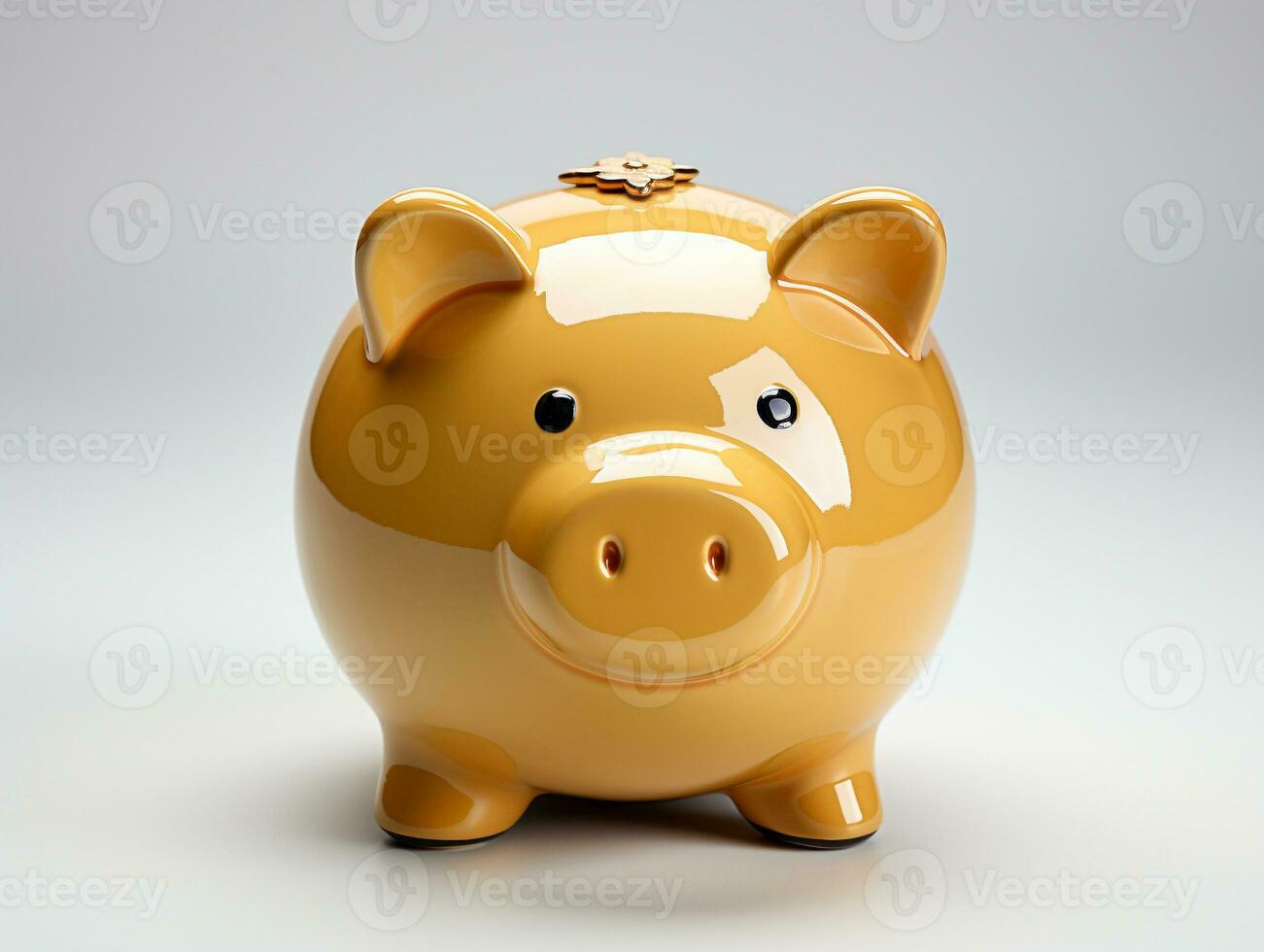 AI Generative isolated piggy bank photo