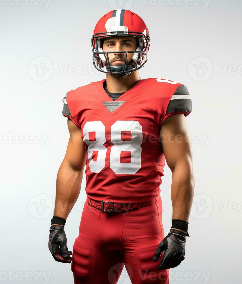 Ai Generated American football player sport photo