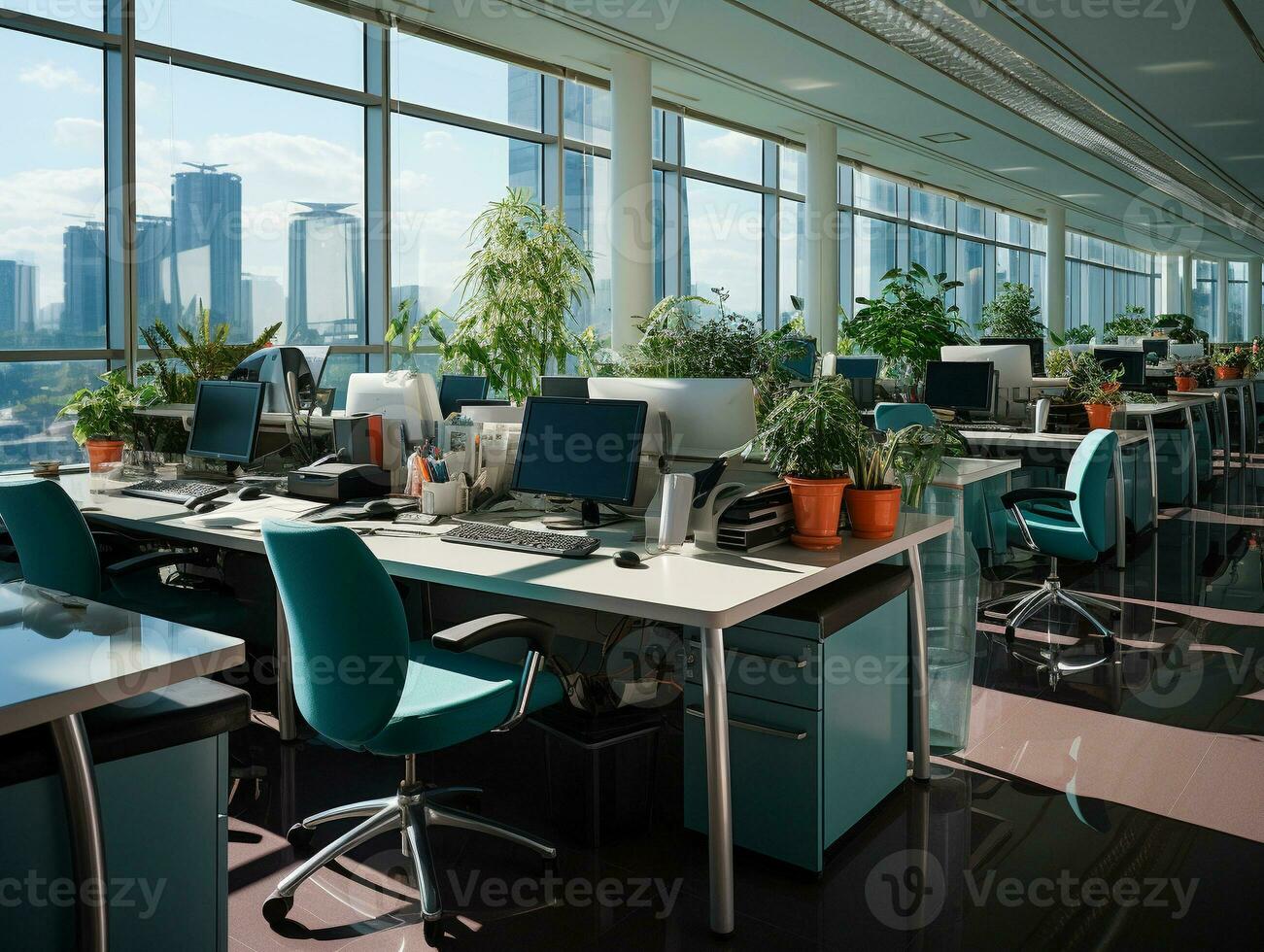 Ai Generated Business office workplace photo