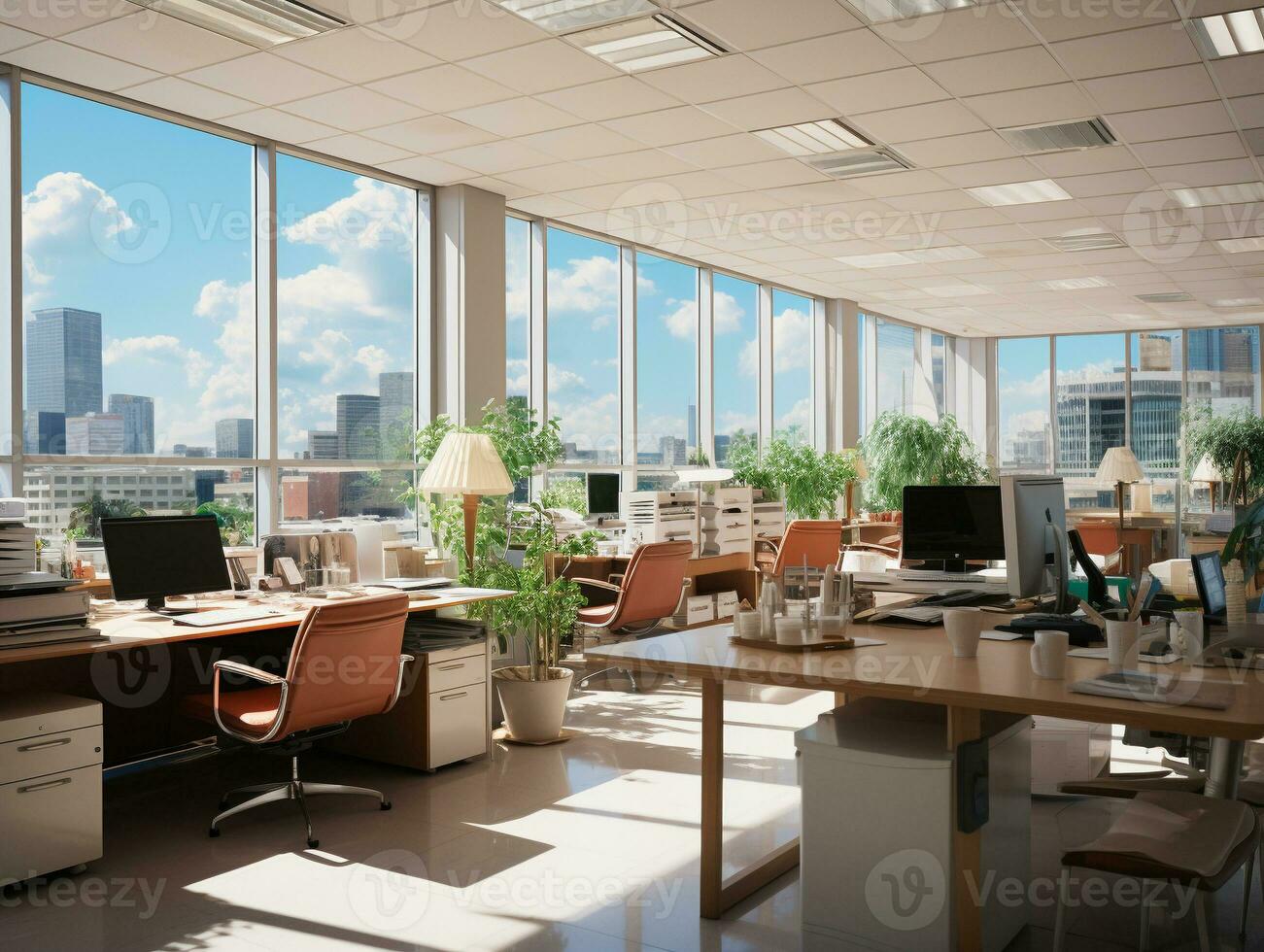 Ai Generated Business office workplace photo