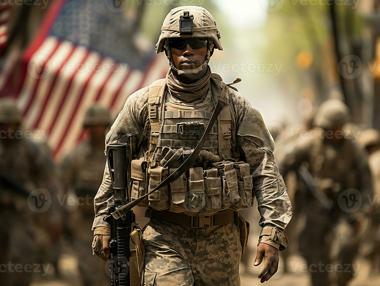 Ai Generated USA American military army photo