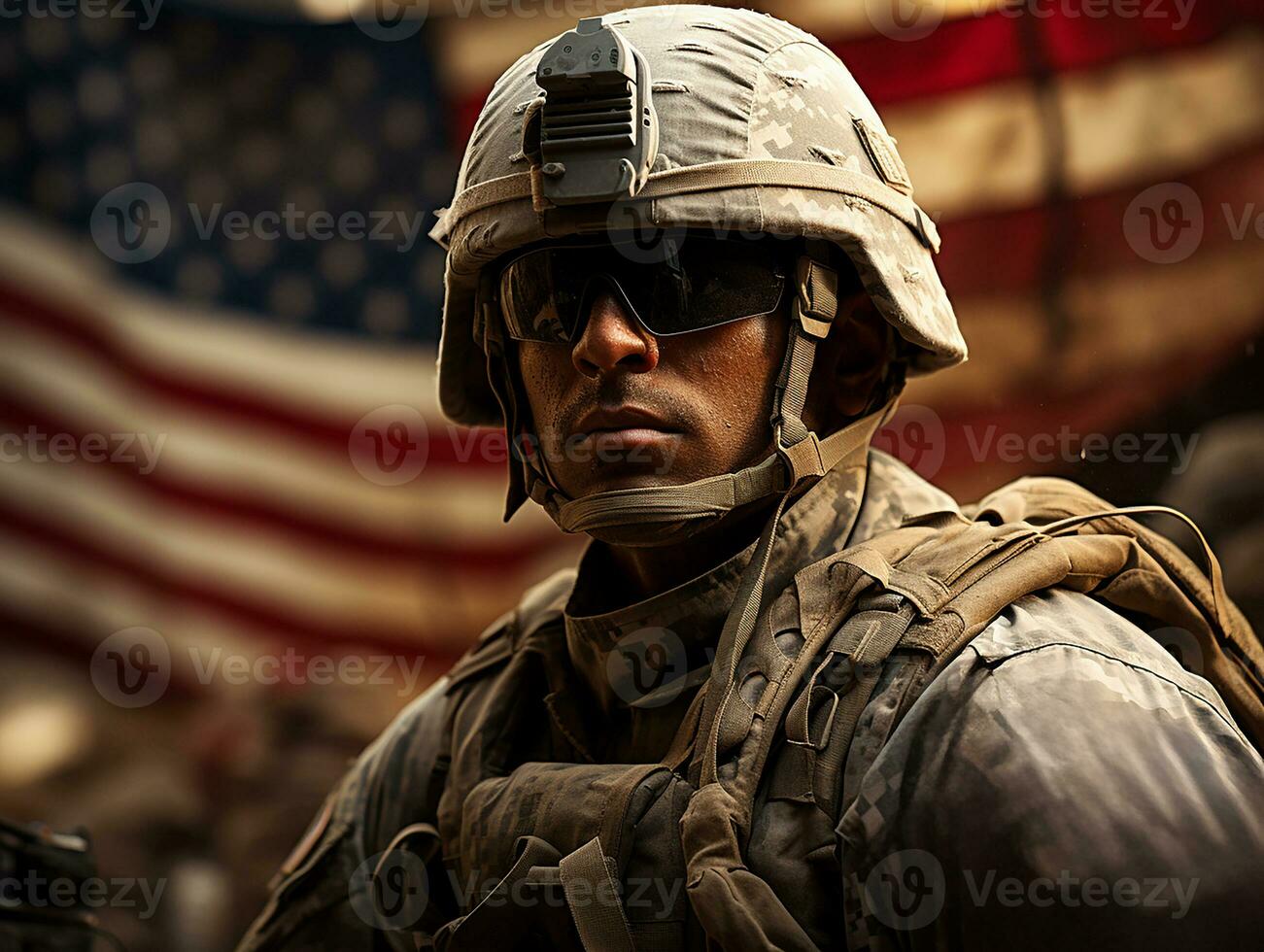 Ai Generated USA American military army photo