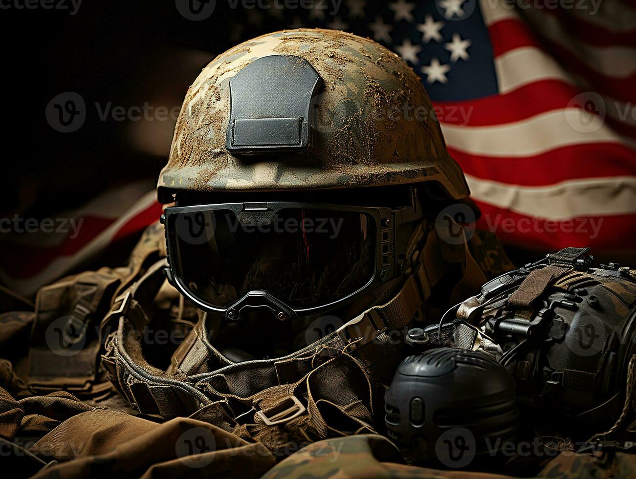 Ai Generated USA American military army photo