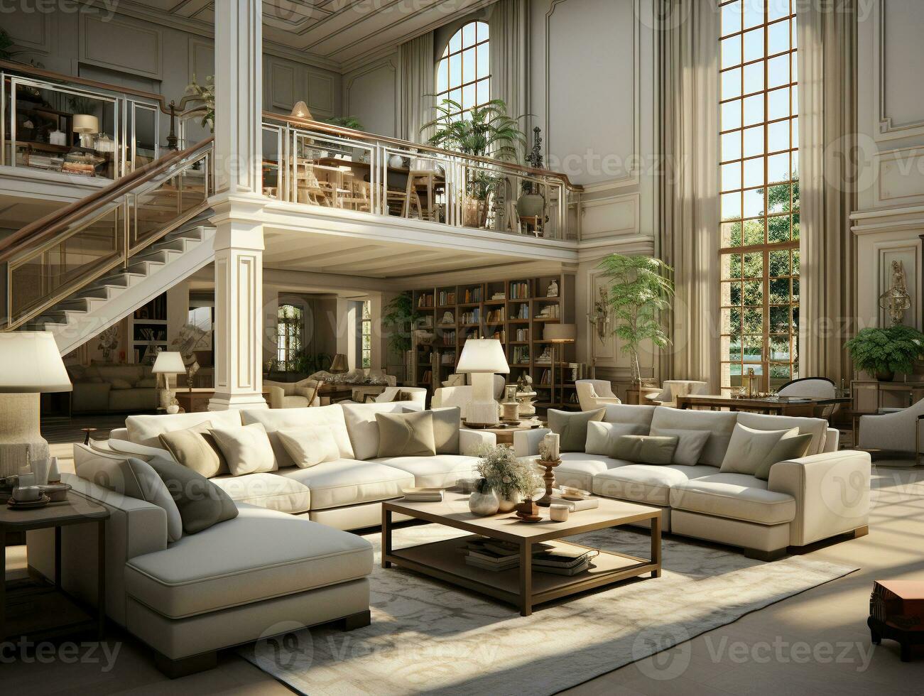 Ai Generated House decoration living room photo