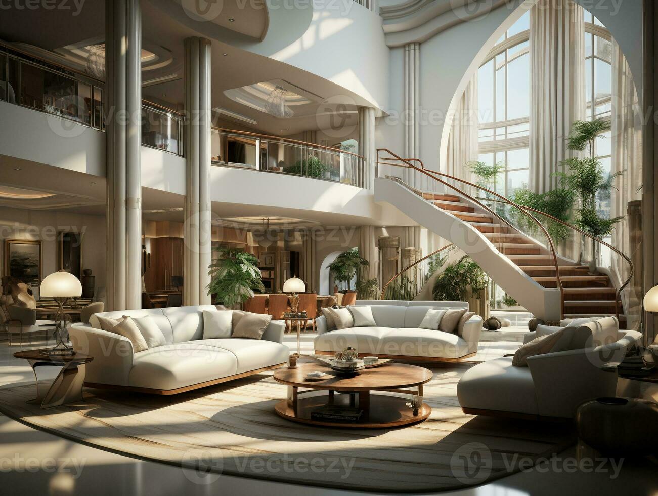 Ai Generated House decoration living room photo