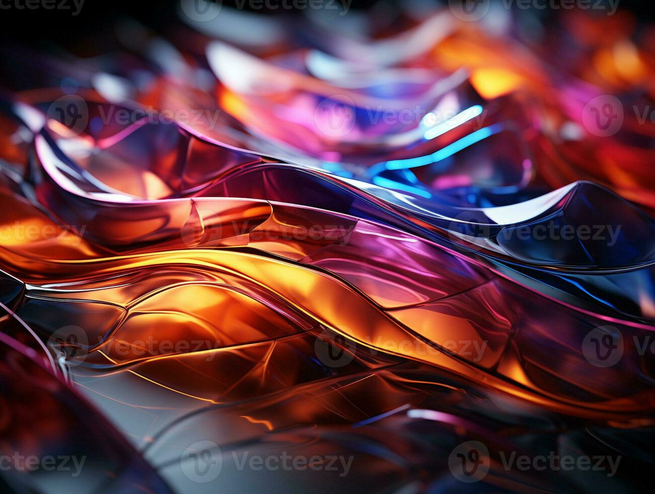 Ai Generated Abstract technologhy internet ai style background photo