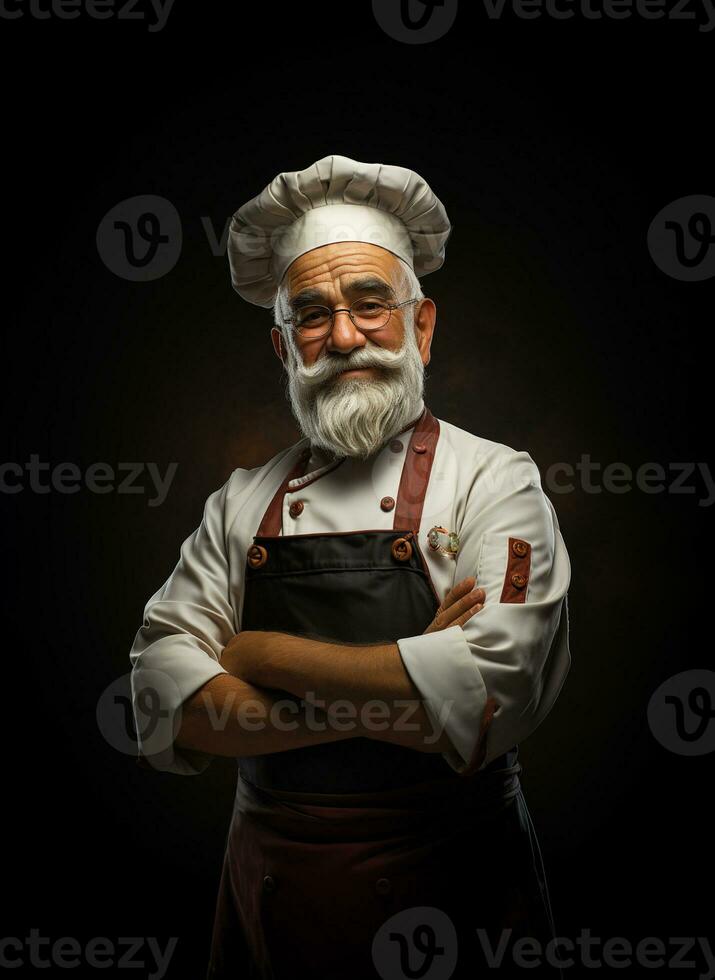 Ai Generated Professional restaurant chef photo