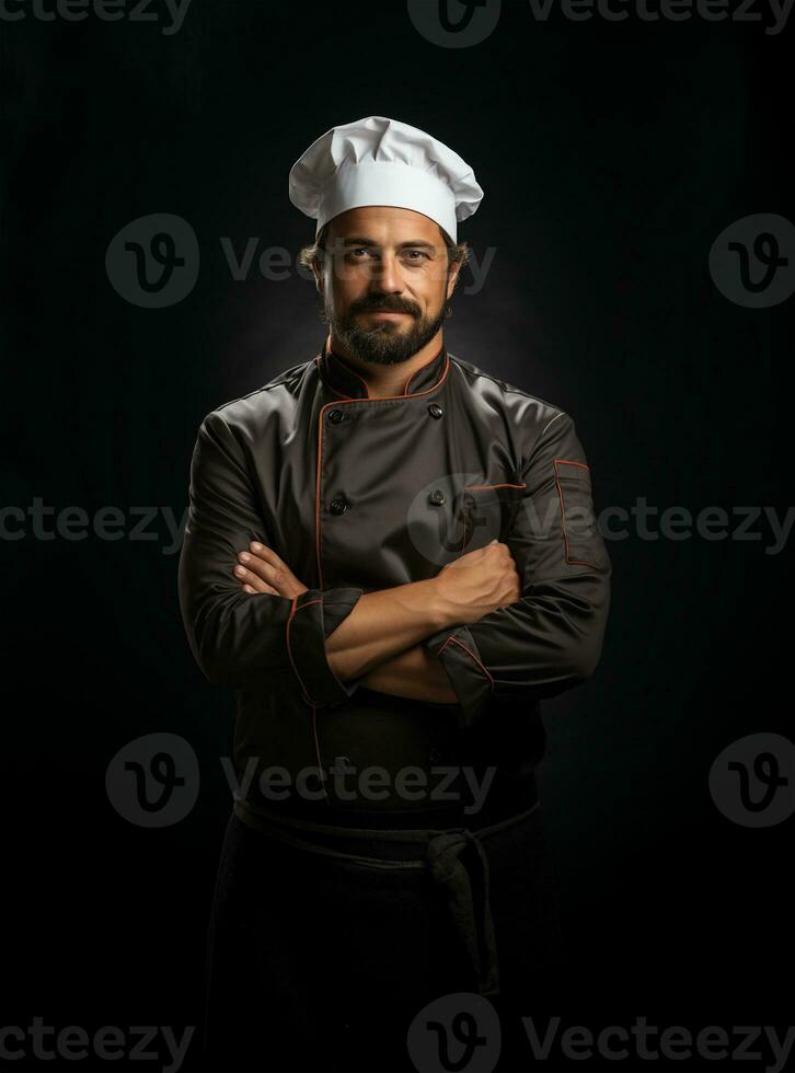 Ai Generated Professional restaurant chef photo