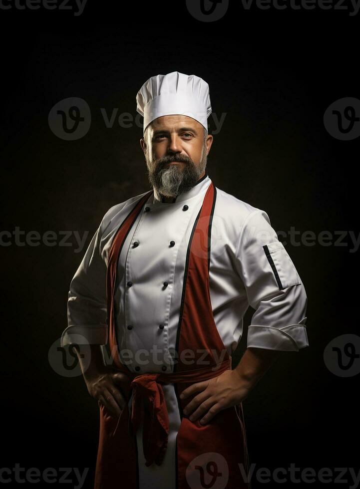 Ai Generated Professional restaurant chef photo