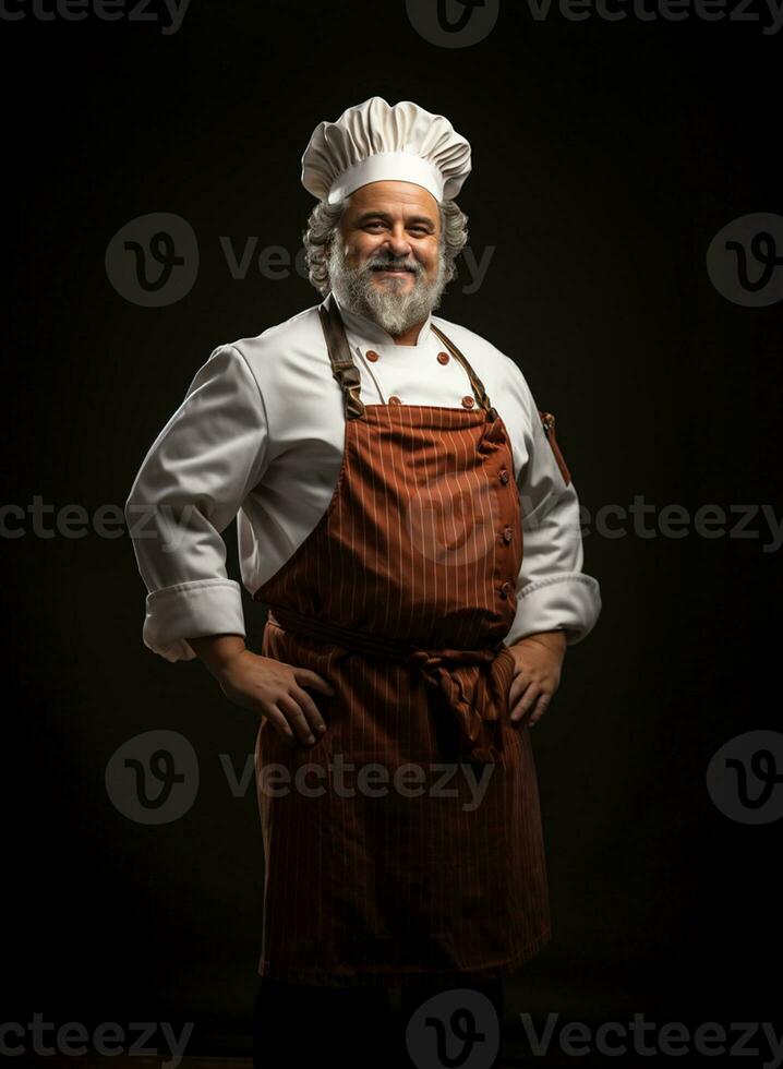 ai generado profesional restaurante cocinero foto