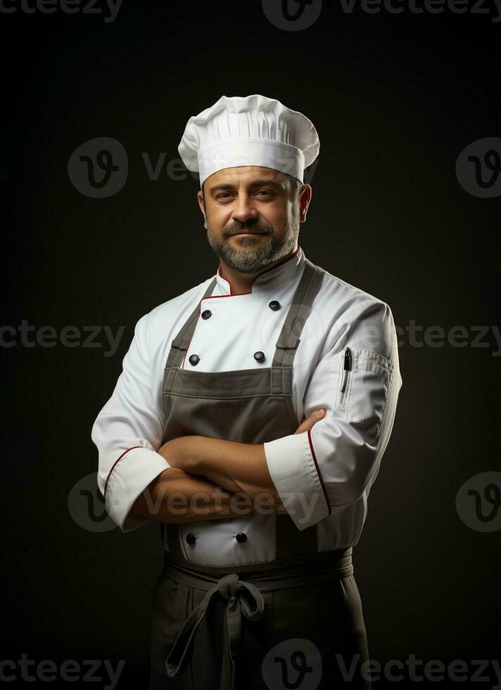 ai generado profesional restaurante cocinero foto