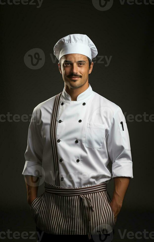 Ai Generated Professional restaurant chef photo