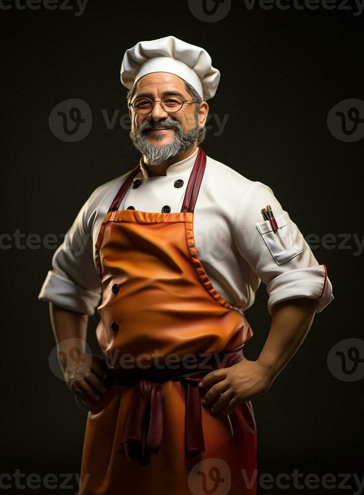 Ai Generated Professional restaurant chef photo