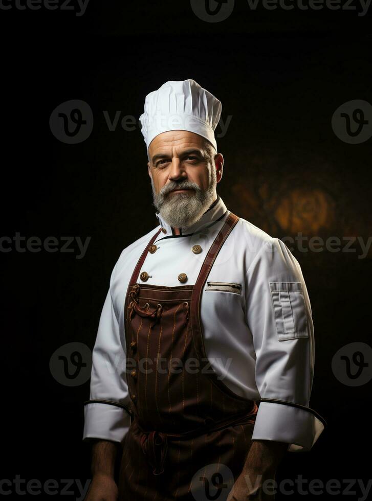 Ai Generated Professional restaurant chef photo