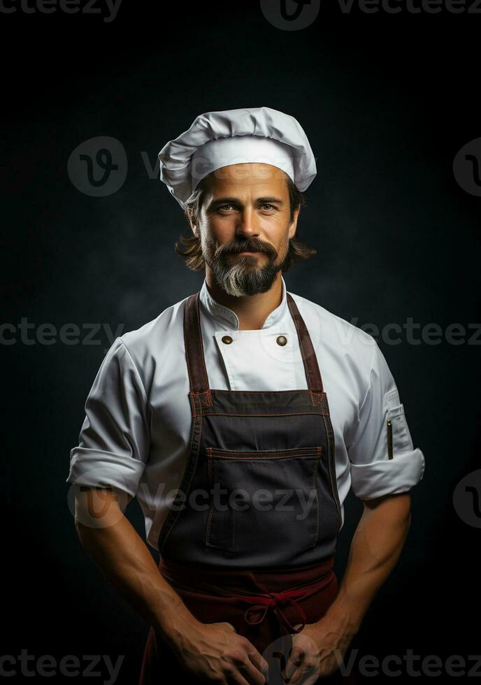 Ai Generated Professional restaurant chef photo