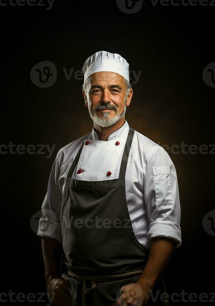 Ai Generated Professional restaurant chef photo