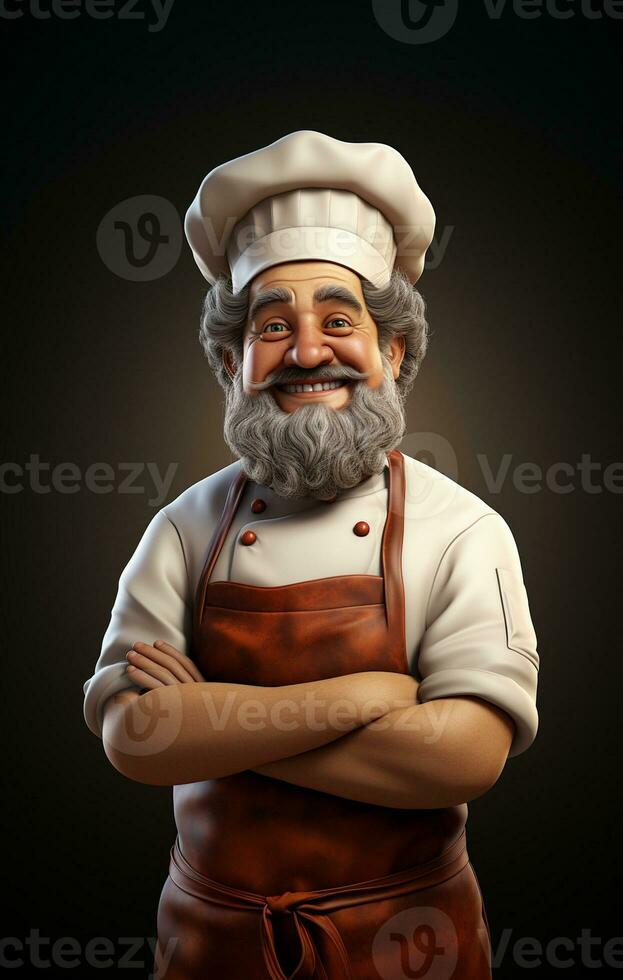 Ai Generated Professional restaurant chef photo