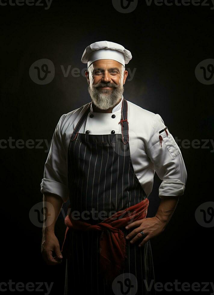 ai generado profesional restaurante cocinero foto