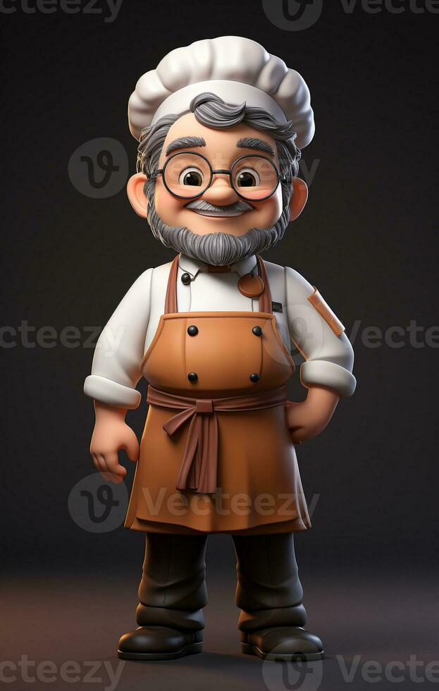 Ai Generated Professional restaurant chef photo