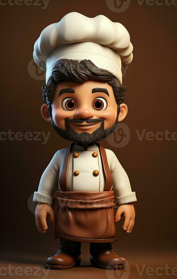 Ai Generated Professional restaurant chef photo