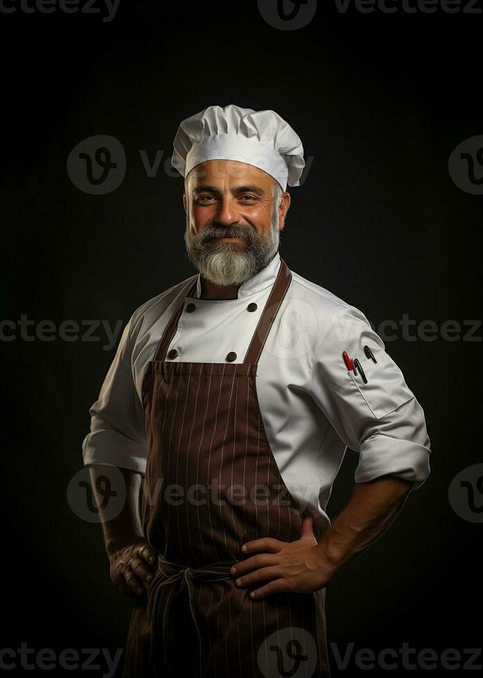 Ai Generated Professional restaurant chef photo