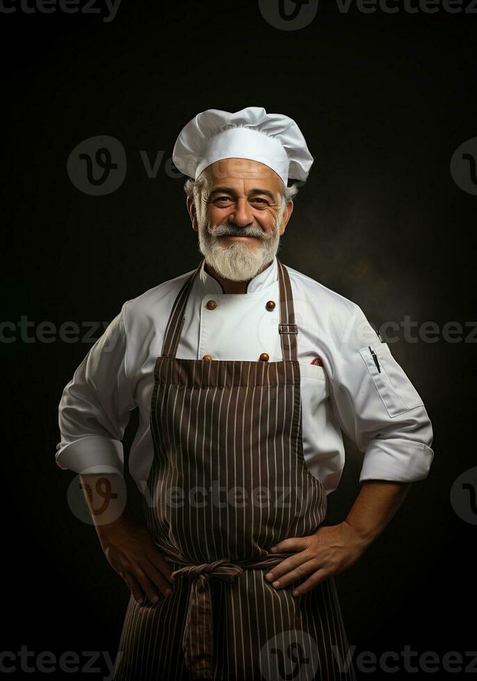 Ai Generated Professional restaurant chef photo