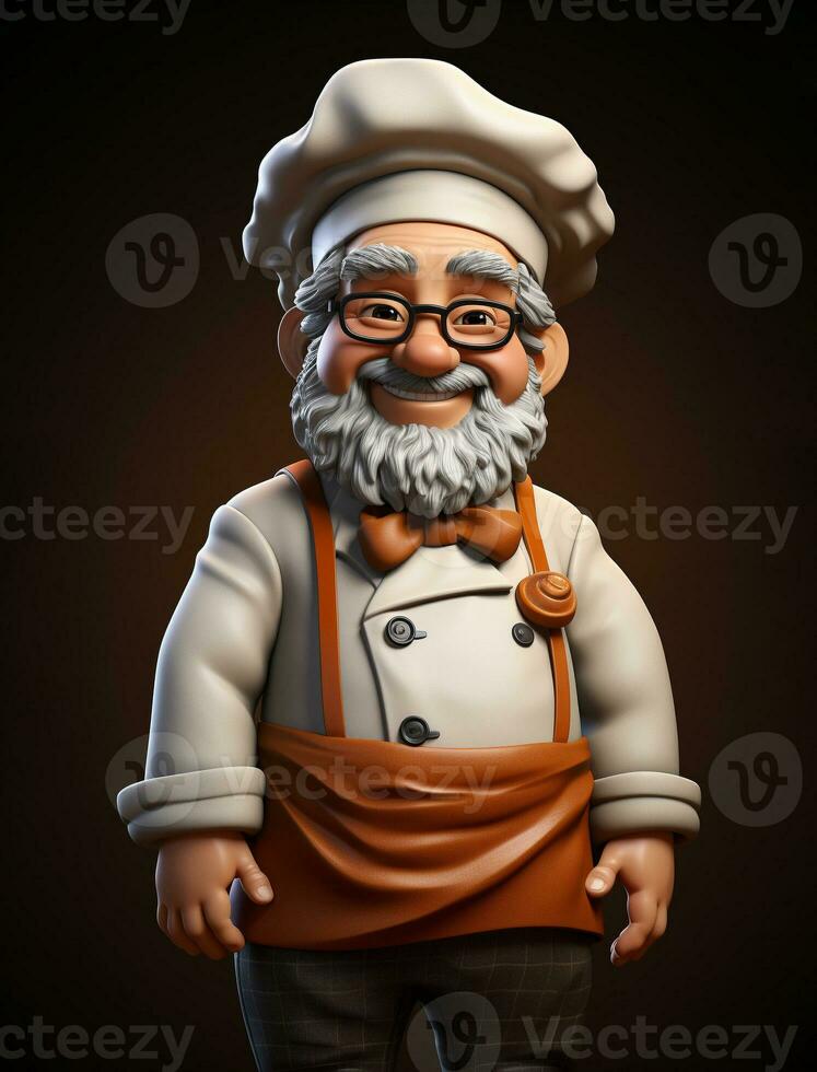 Ai Generated Professional restaurant chef photo