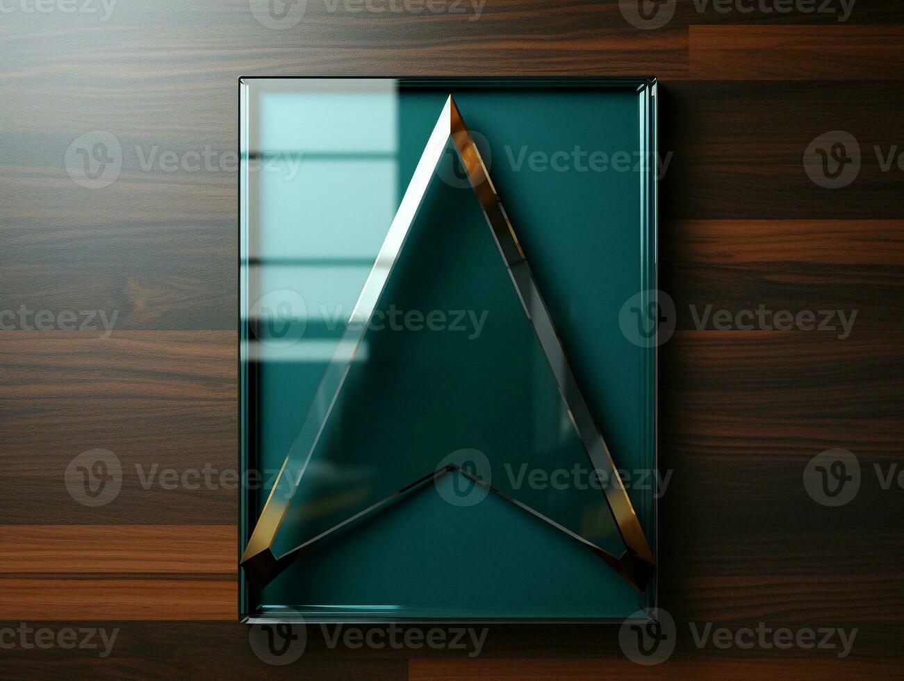 Ai Generated tempered glass office workplace photo