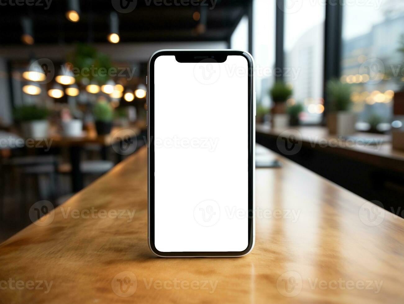 Ai Generated blank screen smartphone photo