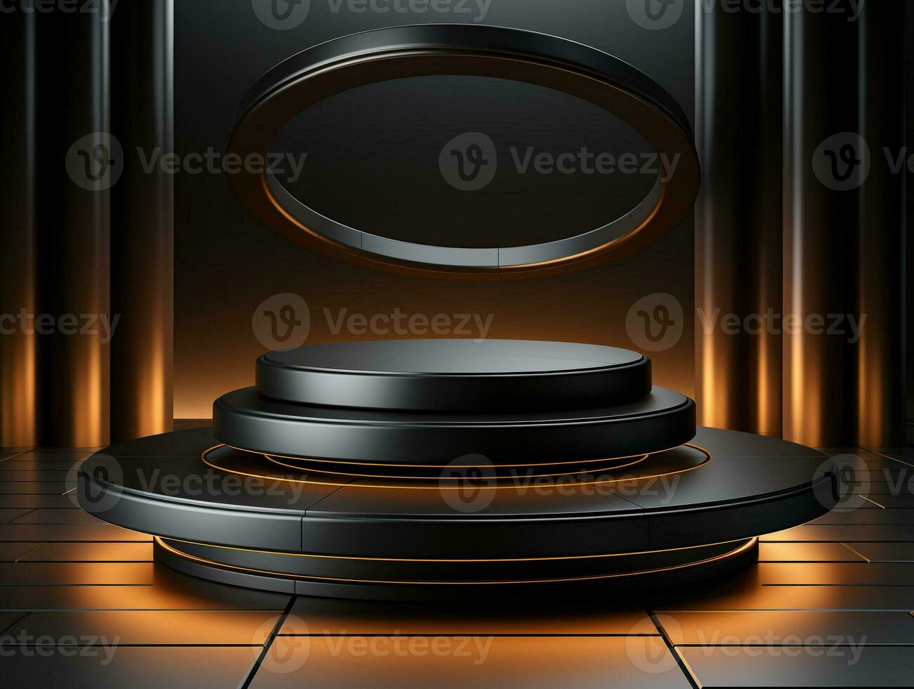 AI Generated product podium showcase photo