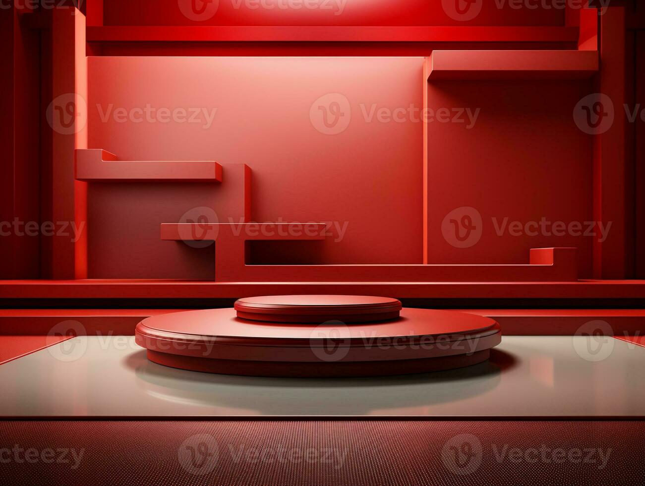 AI Generated product podium showcase photo