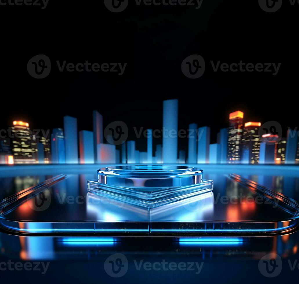AI Generated product podium showcase photo