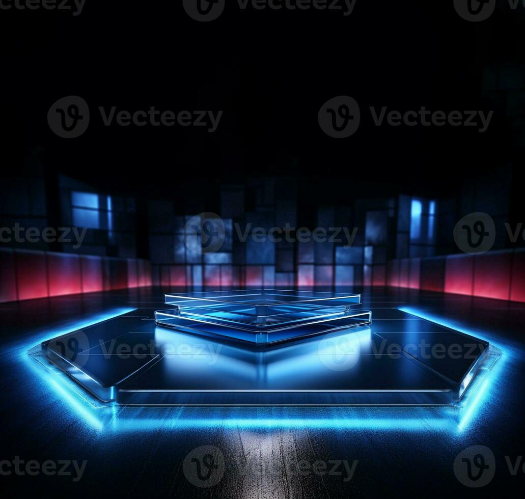 AI Generated product podium showcase photo