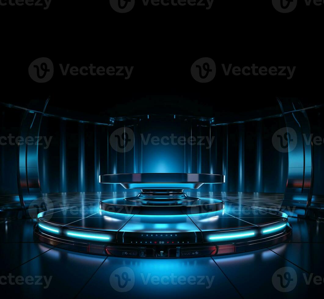 AI Generated product podium showcase photo