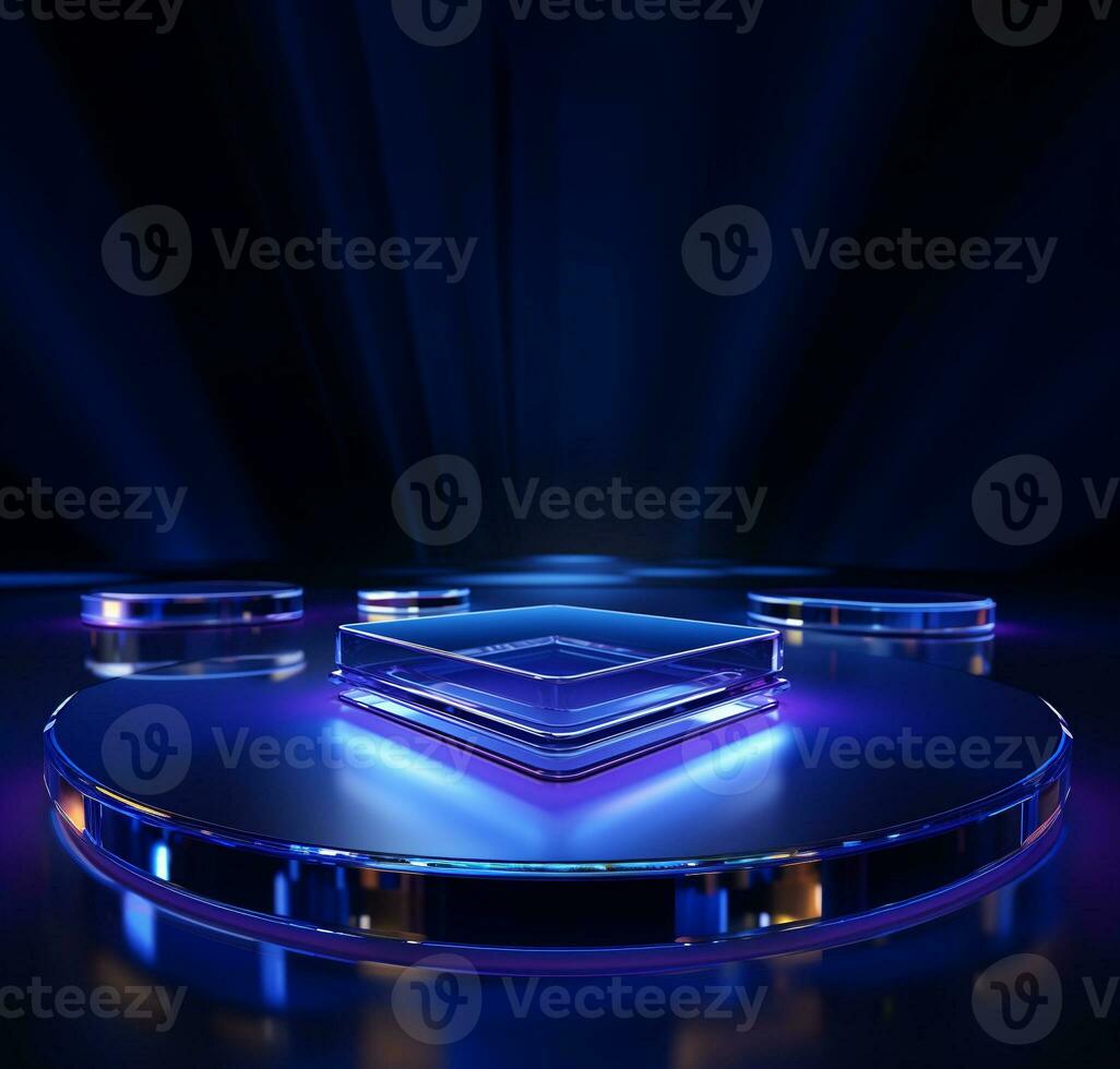 AI Generated product podium showcase photo
