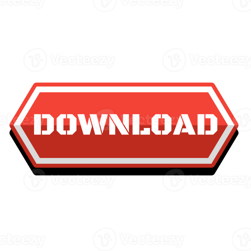 red download icon button png