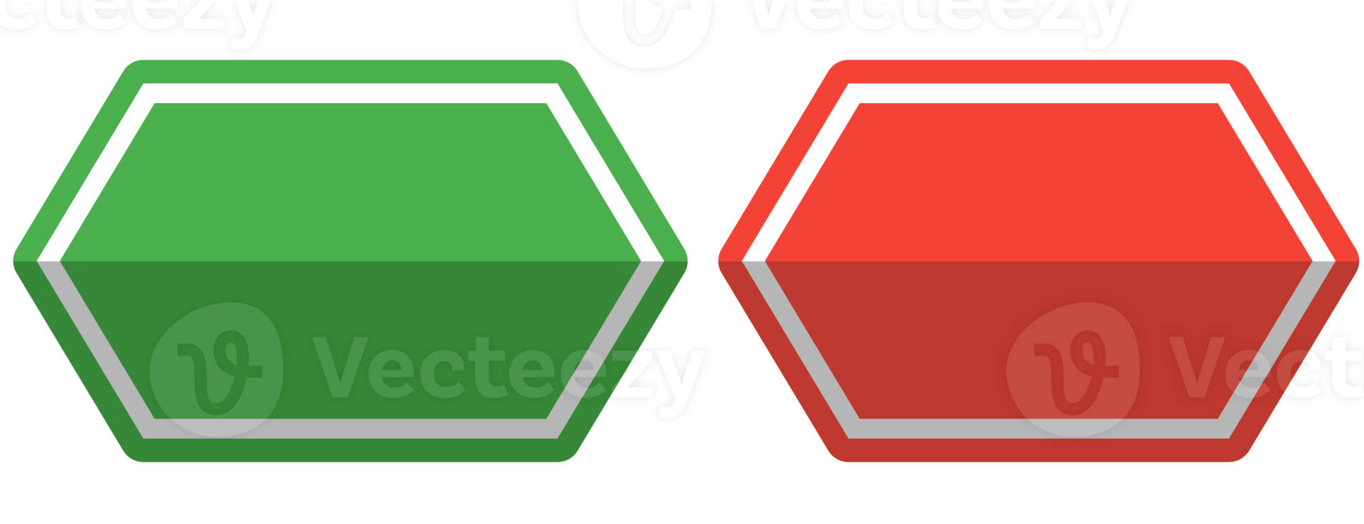Green and red blank label button 30548830 png