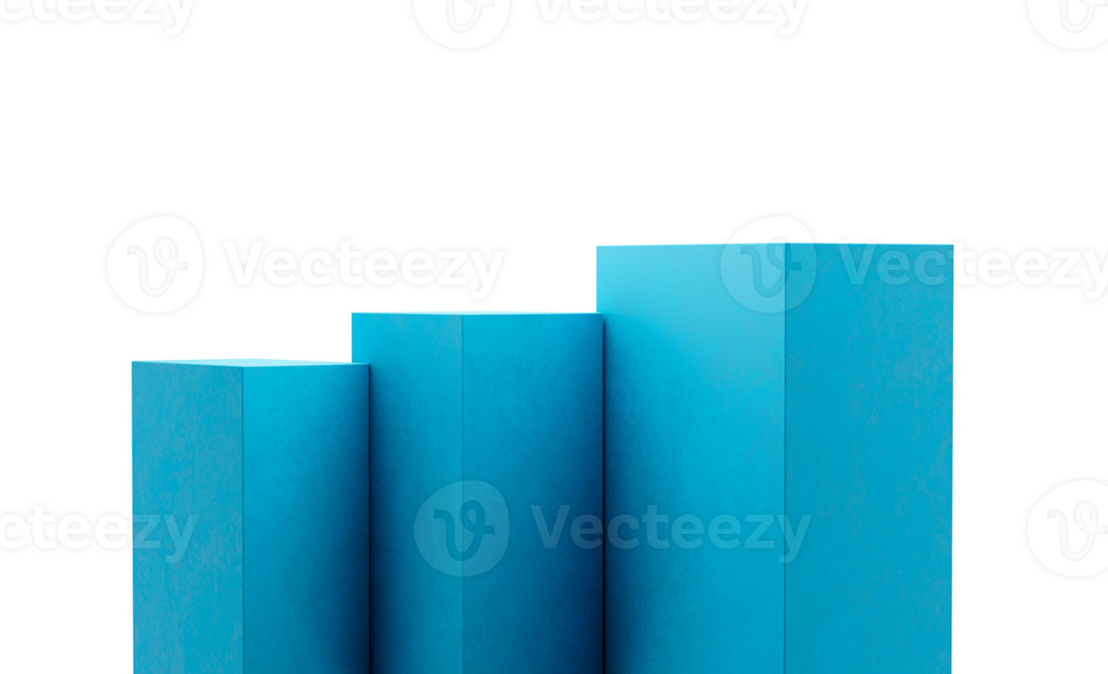 Blue product Cube square stand or podium pedestal on advertising