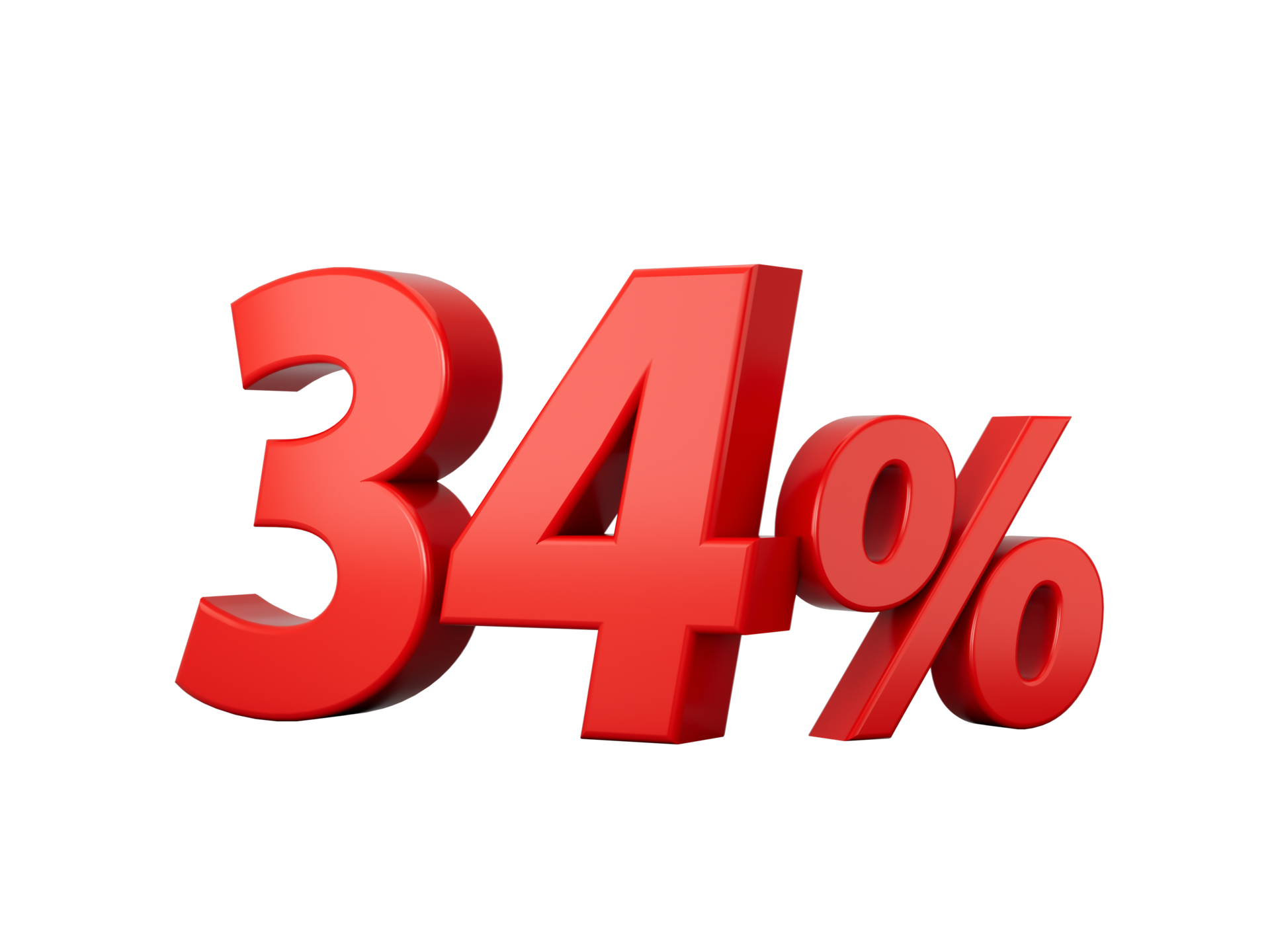 3d Red 34 Percent Thirty Four Percent Sign 3d Illustration 30549278 PNG 3d Red 34 Percent Thirty Four Percent Sign 3d Illustration 30549278 PNG