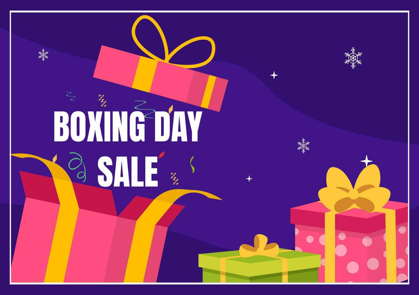 boxeo día rebaja vector ilustración con descuento especial oferta etiqueta precio y regalo caja en plano dibujos animados para promoción publicidad antecedentes diseño